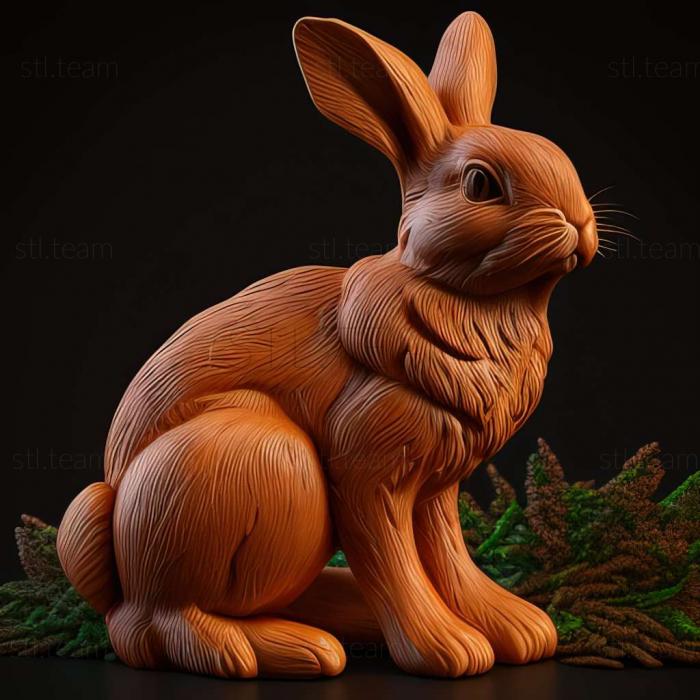 3D model bunny 3d model (STL)